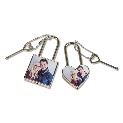 Liebesschloss mit Fotodruck